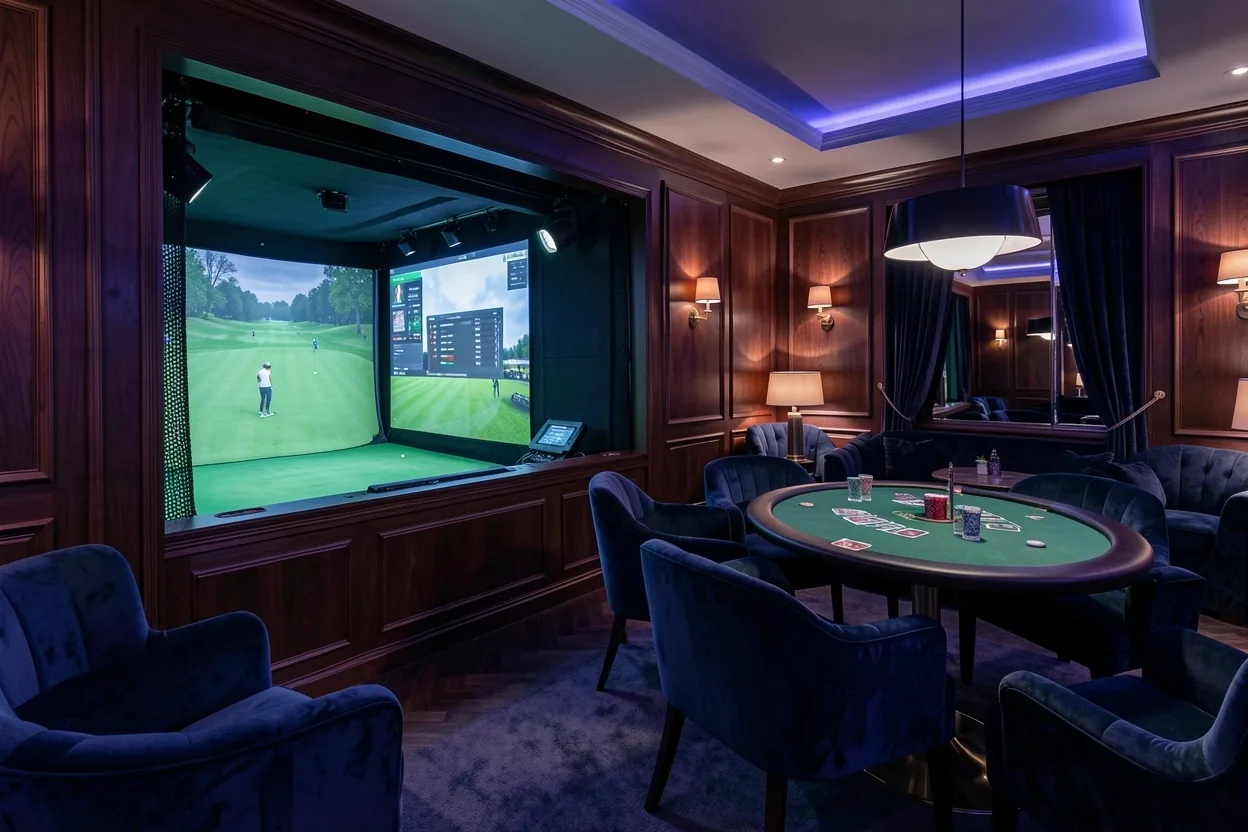 Interior of the Golden Rooms Poker Lounge in Melbourne