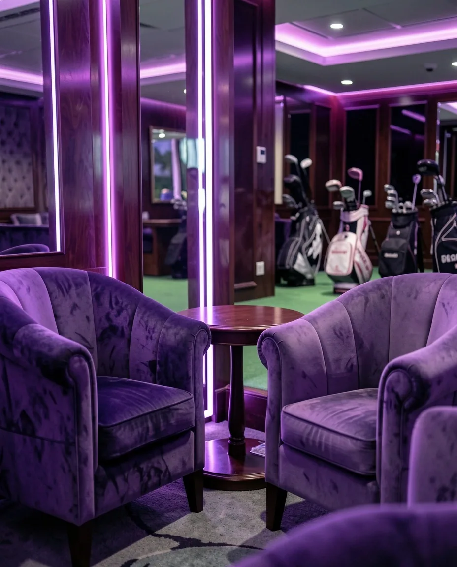 Interior of the poker lounge in Melbourne