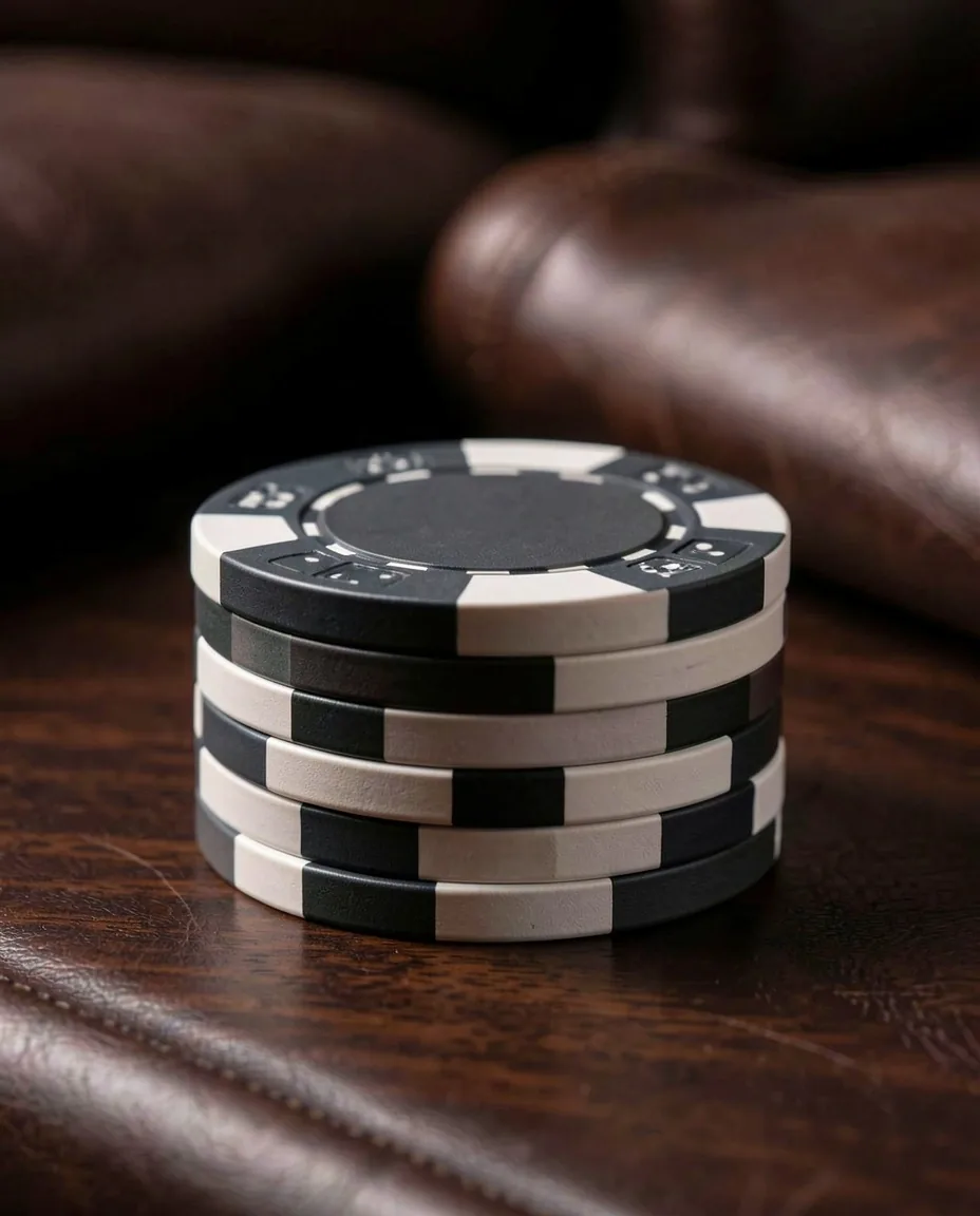Stacks of poker chips